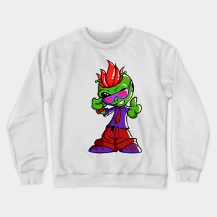 Sunglasses and tie - Cool Alien Crewneck Sweatshirt